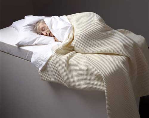 Escultura de Ron Mueck, Old Woman in Bed